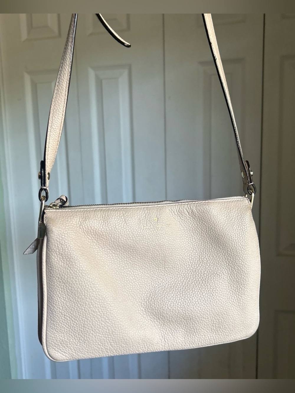 Kate Spade Ivory Leather Crossbody Bag